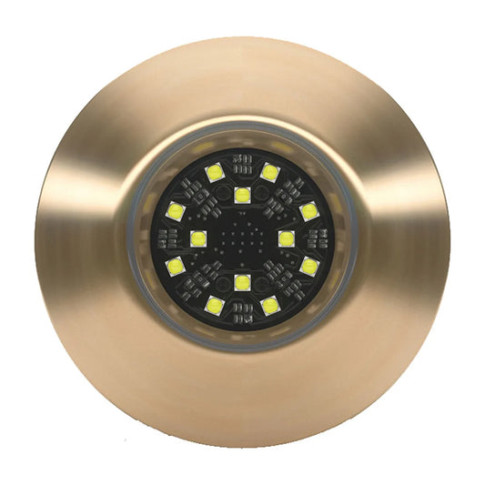 Lumishore ORA TIX404 Thru-Hull Mount Underwater White LED Bronze Housing 12/24vDC