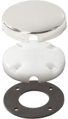Blue Sea Side Entry CableClam White Max Cable Dia 0.28in With Stainless Steel Cover