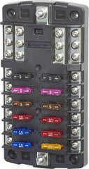 Blue Sea 5031 ST Blade Fuse Block - 12 Circuits with Negative Bus