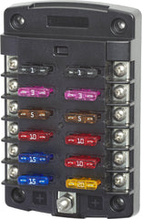 Blue Sea 5034 ST Blade Fuse Block - 12 Circuits