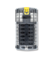 Bluewater 12 Position Fuse Block ATC w/Yellow Slide w/Ground Block..