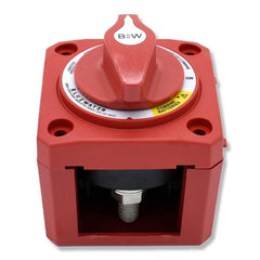 Bluewater Dual Circuit Plus Battery Switch, Off/On/Combine, 300A, Surface Mount with Base, Red