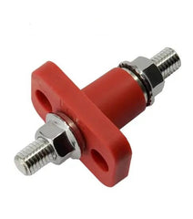 EGIS Feed Through Terminal Red M8 (5/16") Retail Pack