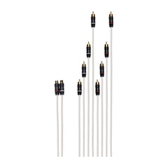 Fusion RCA Splitter Cable 2 Female RCAfts to 8 Male RCAf