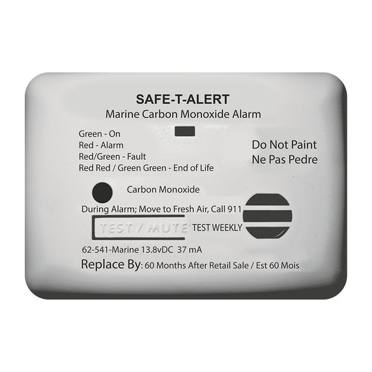 MARINE CO DETECTOR SURF MNT WHT