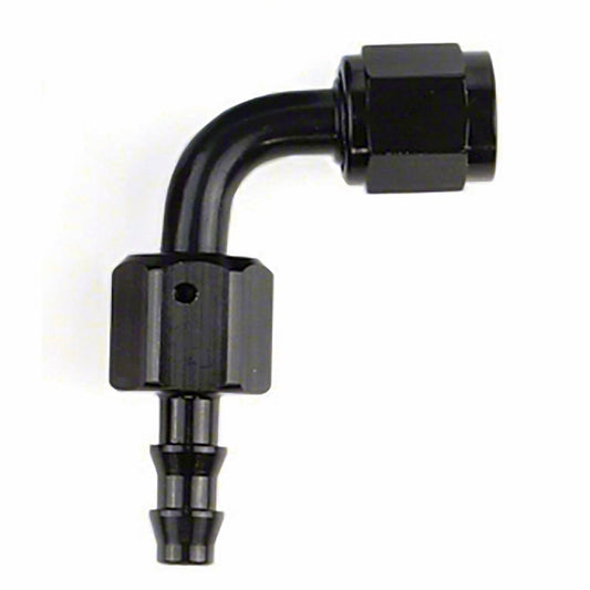 -8AN X 90 BLK PUSH-ON HOSE END
