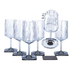 MAGNETIC PLASTIC GLASSES WINE 0 3 L