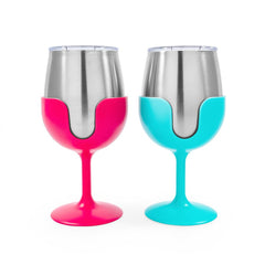 LIBATC WINE TUMBLER SET (BLUE/PINK