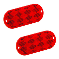 OBLONG REFLECTOR #92 RED