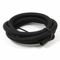 BLK NYLON SS BRD HOSE -8AN X 6'