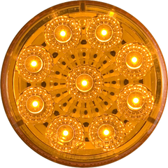 LED MIROFLEX 2'RND;9 DIODE;AMBER