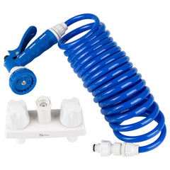 EXT SPRAY FAUCET WH/BLU