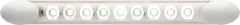 LED 8IN STRIP; 12V; CLEAR;W/OSWITCH