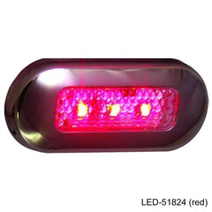 RED OBLONG COURTESY LED