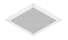 GRILLE PLASTIC POLAR WHIT