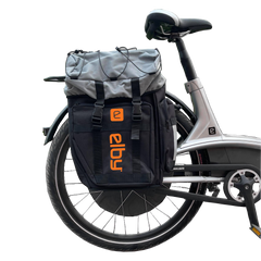 PANNIER BAG BLACK W/ORANGE LOGO