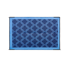 OUTDOOR MAT 6X9 LATTICE BLUE