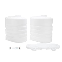 PROPANE TANK COVER DOUBLE 20LB WH