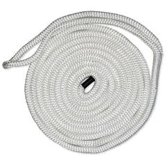 3/8IN-25FT DBLBRD CMP DOCKLINE WHT
