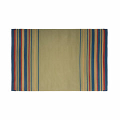 MAT STRIPED 8X20 BLUE/BRICK/BGE/GRN