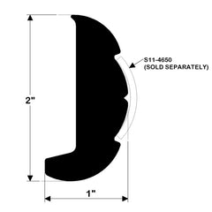 RIGID RUB RAIL BLACK 20