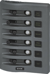 PANEL WD 12VDC CLB 6POS GRAY