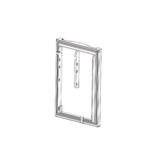 GPV10 BLACK REFRIGERATOR DOOR
