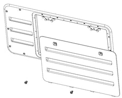 NR637318BK VENT DOOR ASSY-BLACK