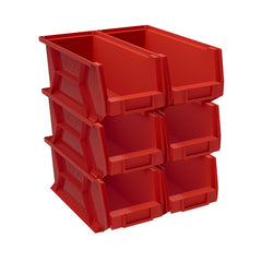 9854-7-02 RED BINS 6INX7.8X15.4 6P