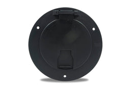 DLX RND ELEC CBL HATCH W/BK