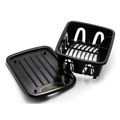 MINI DISH DRAINER & TRAY BLK