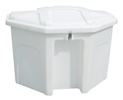 TRIANGLE POLY BOX - WHT W/RECESS