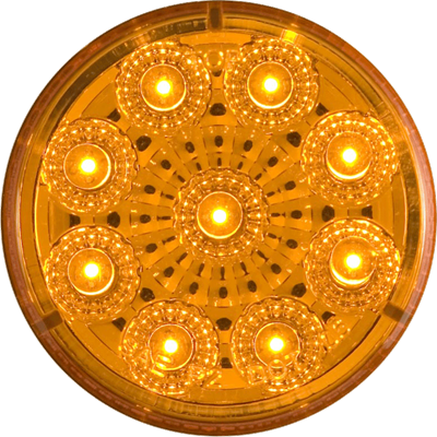 LED MIROFLEX 2'RND;9 DIODE;AMBER