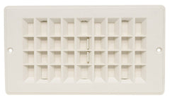 FLOOR REG DAMP 4' WHITE