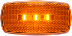 LED MARK LIGHT;OVAL;BLK BSE;AMB;