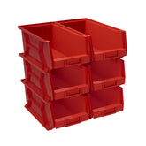 MODEL 9856-7-02 RED BINS 6IN X 8.2