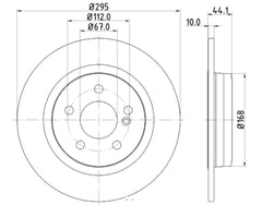DISC BRAKE ROTOR HIGH CARBON