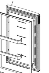 NR640158 DOOR ASSEMBLY WITH GASKET