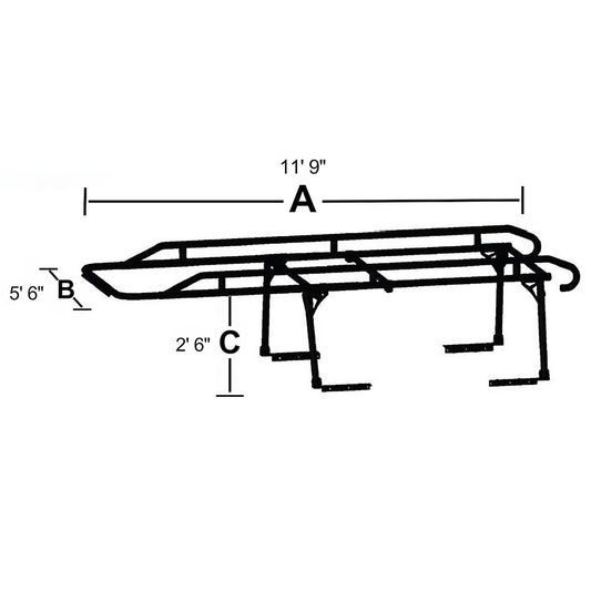 CONTRACTOR LADDER RACK - 1500 LB