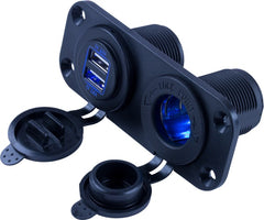 USB/12V POWER SOCKET PANEL W/