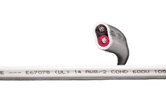 CAMERON CONNECT 14/2 WHT FLAT BOAT CABLE RED/BLK 100' | 14/2 WHITE FLAT BOAT-RB-100