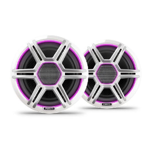 FUSION Apollo 7.7 LED Marine Speakers with Sports White Grilles | 010-02918-11