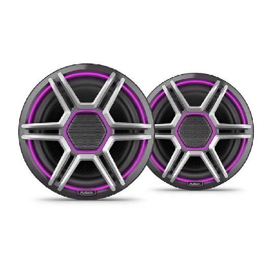 FUSION Apollo 8.8" LED Marine Speakers with Sports Gray Grilles | 010-02918-23