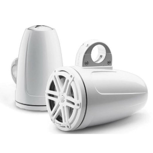 JL Audio M3 7.7in Enclosed Tower Speakers White Sport Grille