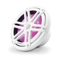JL Audio M3 7.7in Coaxial Speakers White Sport Grille with RGB LED