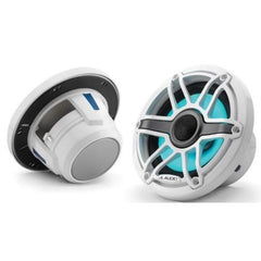 JL Audio M6 6.5in Coaxial Speakers White Sport Grille with RGB LED