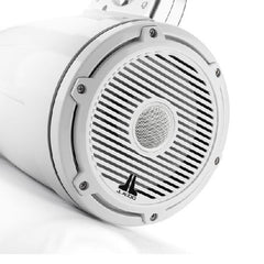 JL Audio M6 7.7in Enclosed Tower Speakers White Classic Grille