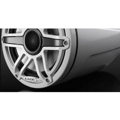 JL Audio M6 7.7in Enclosed Tower Speakers White Sport Grille