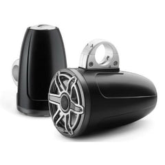 JL Audio M6 7.7in Enclosed Tower Speakers Titanium Sport Grille