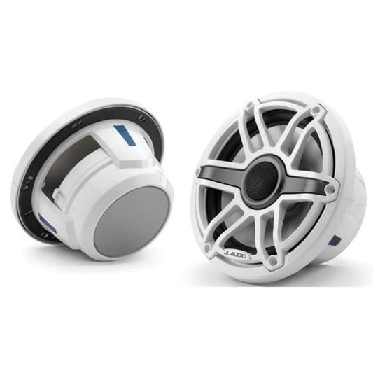 JL Audio M6 7.7in Coaxial Speakers White Sport Grille